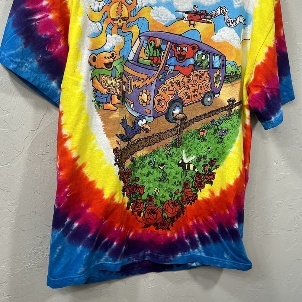 Grateful Dead Liquid blue tie-dye T-shirt size small - Picture 3 of 12